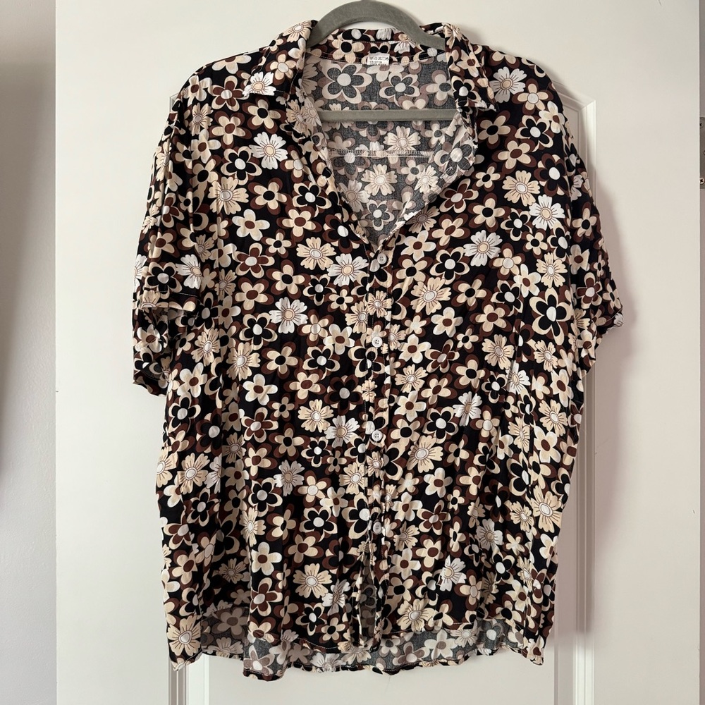 Floral Button-Down Shirt